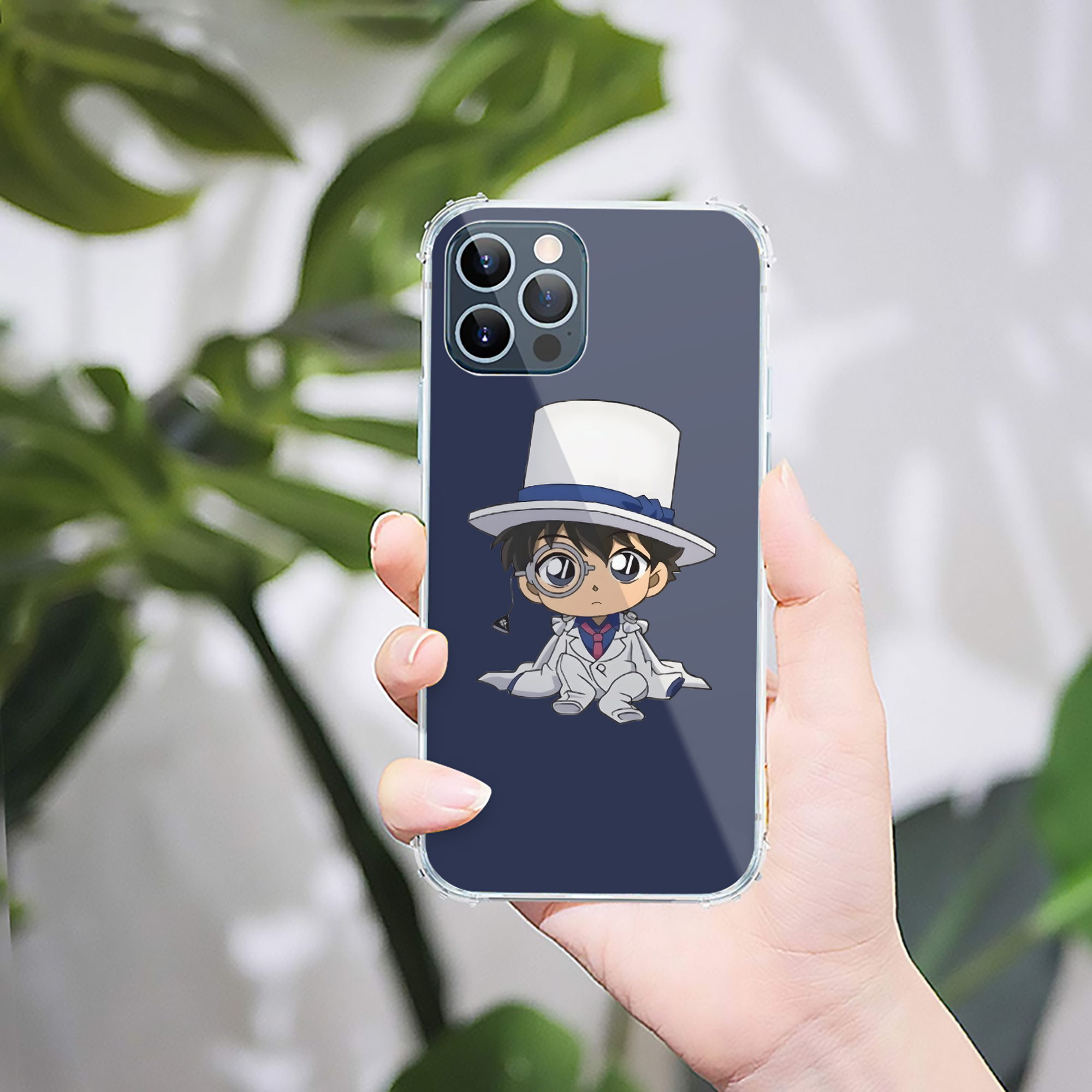 （画像用） 名探偵コナン くろば かいと Detective Conan Kuroba Kaito 【iPhone 12シリーズ対応】透明スマホケース（クリアソフトケース）